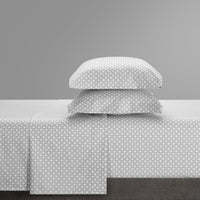 NY&C Home Rylie 4 Piece Polka Dot Sheet Set 