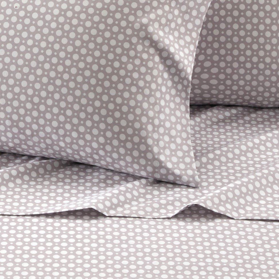 NY&C Home Rylie 4 Piece Polka Dot Sheet Set 