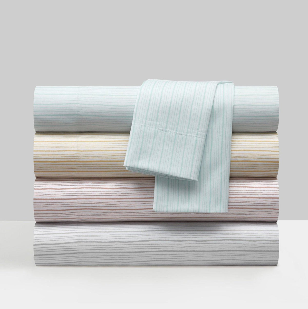 NY&C Home Samara 4 Piece Striped Sheet Set 