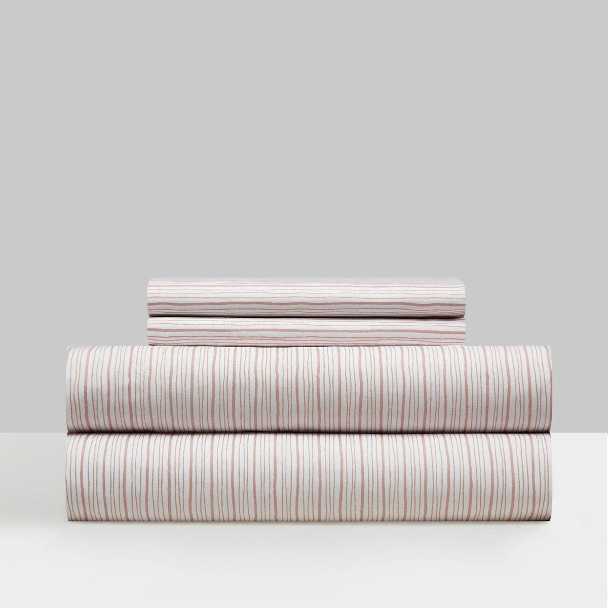NY&C Home Samara 4 Piece Striped Sheet Set Rose