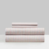 NY&C Home Samara 4 Piece Striped Sheet Set Rose