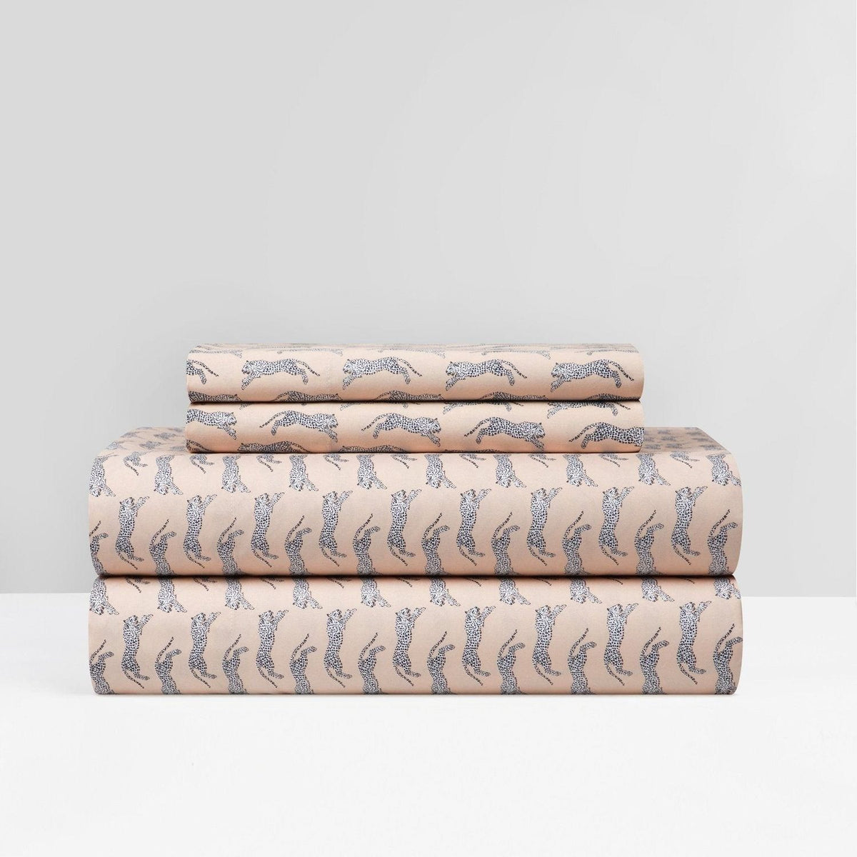 NY&C Home Spot On 4 Piece Animal Print Sheet Set Rose