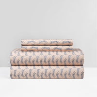 NY&C Home Spot On 4 Piece Animal Print Sheet Set Rose