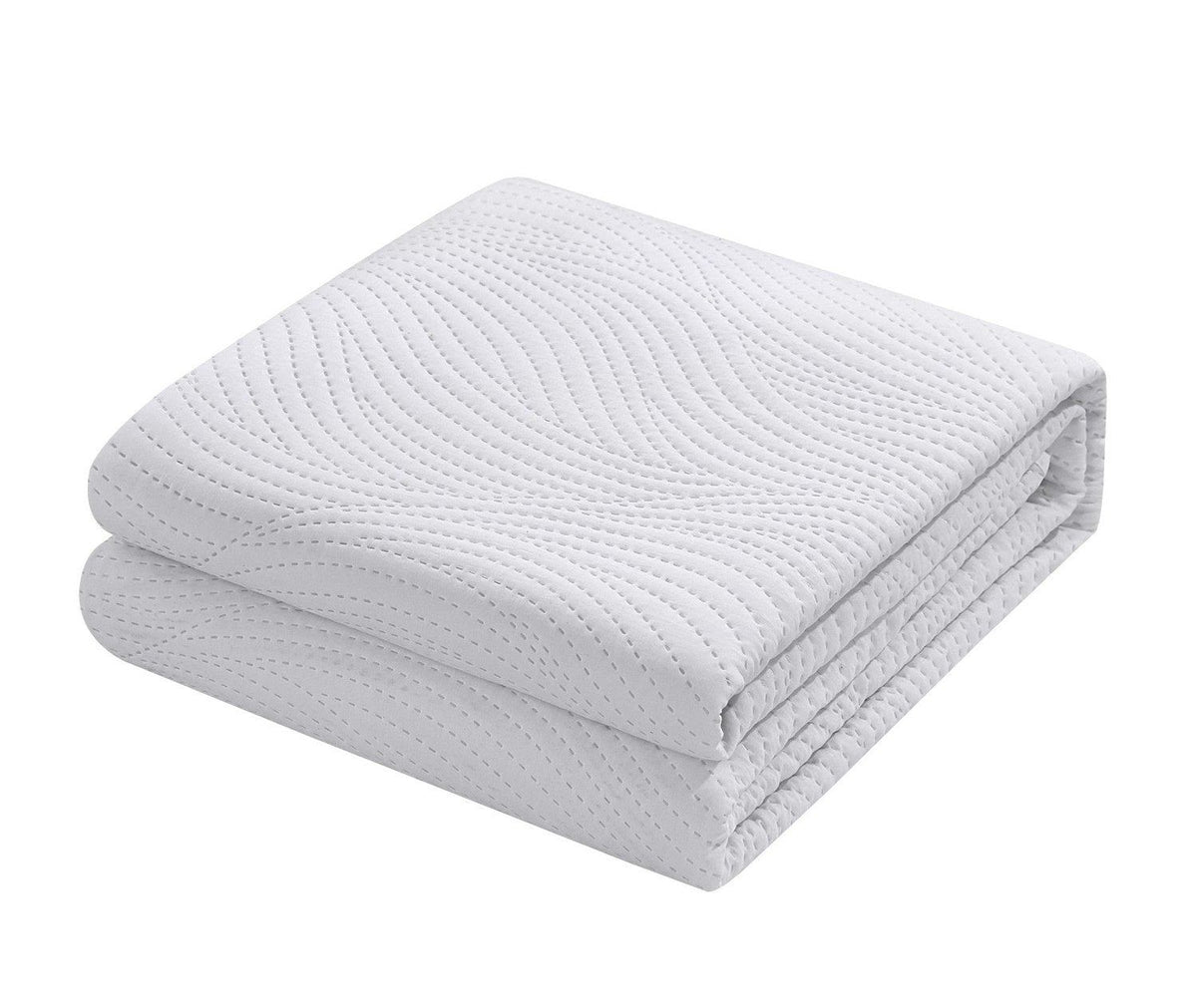 NY&C Home Teague 7 Piece Wave Pattern Quilt Set 