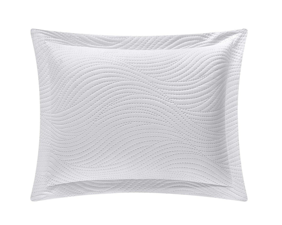 NY&C Home Teague 7 Piece Wave Pattern Quilt Set 