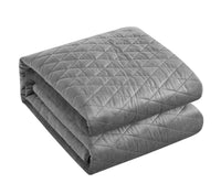 NY&C Home Wafa 3 Piece Velvet Quilt Set 