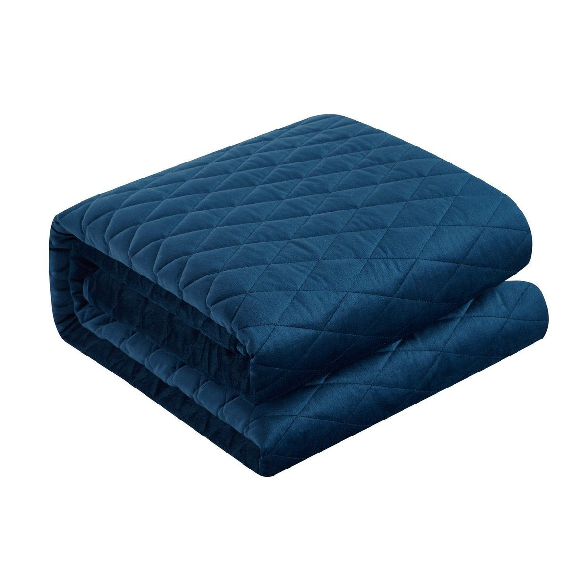 NY&C Home Wafa 3 Piece Velvet Quilt Set 