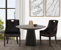 Iconic Home Owen Velvet Dining Chair Black