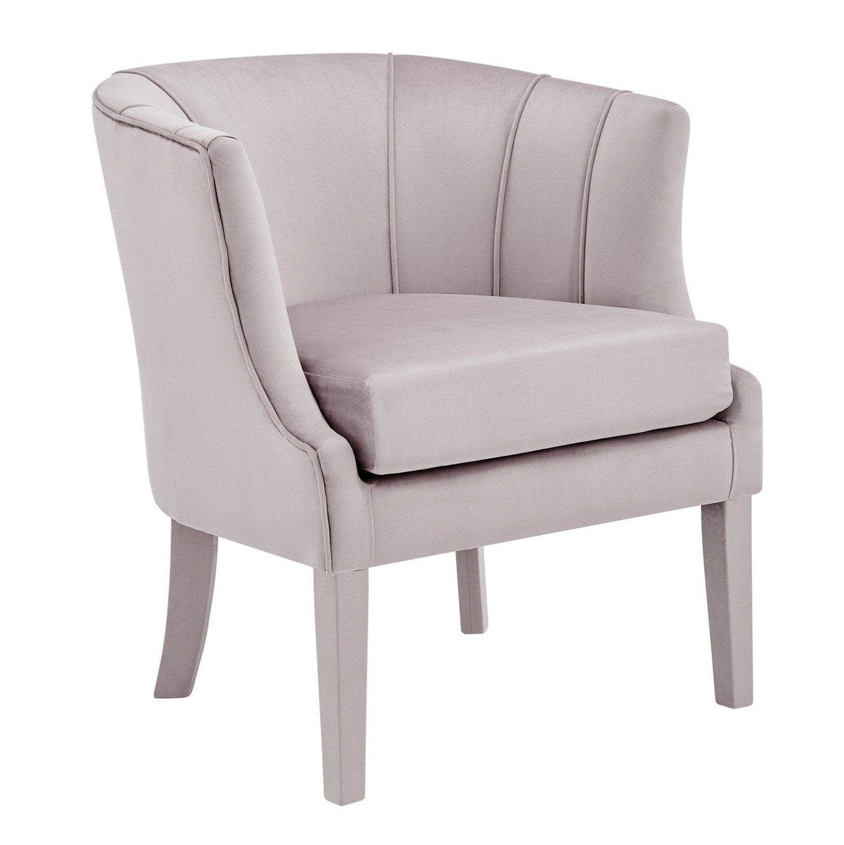 Iconic Home Sloane Velvet Barrel Accent Chair 