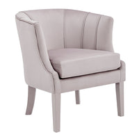 Iconic Home Sloane Velvet Barrel Accent Chair 