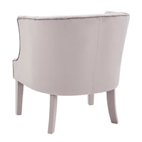 Iconic Home Sloane Velvet Barrel Accent Chair 