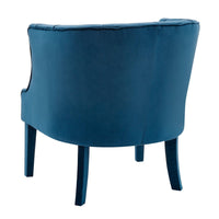 Iconic Home Sloane Velvet Barrel Accent Chair 