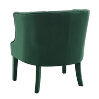 Iconic Home Sloane Velvet Barrel Accent Chair 
