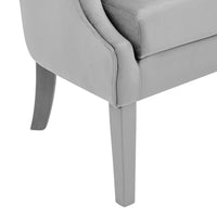 Iconic Home Sloane Velvet Barrel Accent Chair 