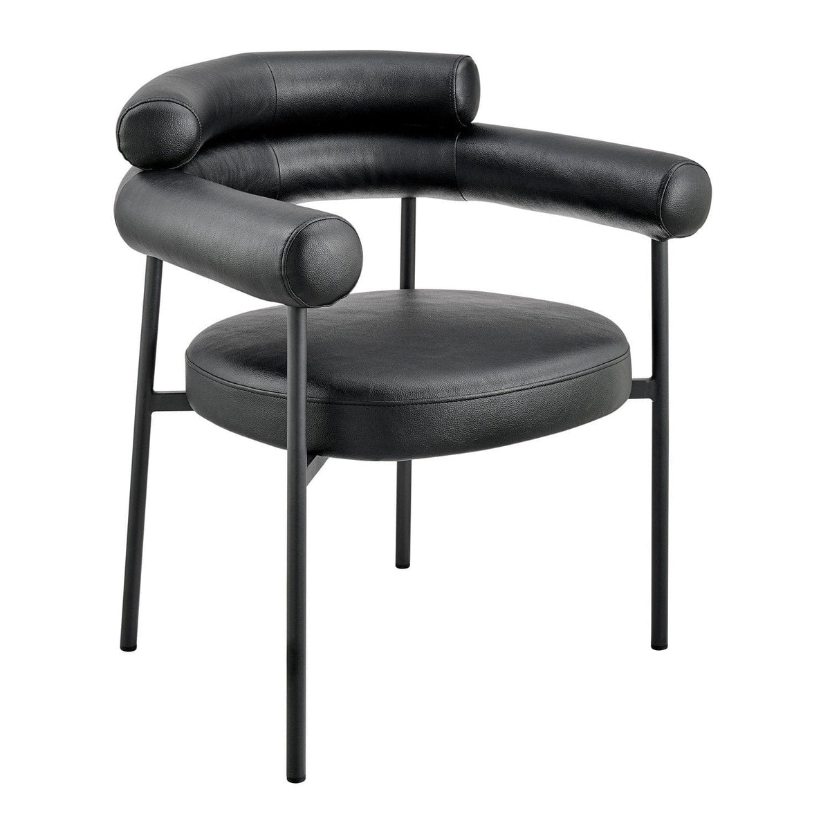 Iconic Home Trousdale Faux Leather Dining Chair 