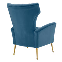 Iconic Home Annalee Velvet High Back Accent Chair 
