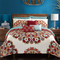 Chic Home Aberdeen 10 Piece Boho Paisley Comforter Set Queen