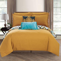 Chic Home Abstract 9 Piece Reversible Comforter Set 