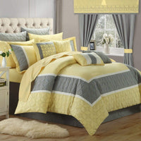 Chic Home Aida 24 Piece Embroidered Comforter Set 