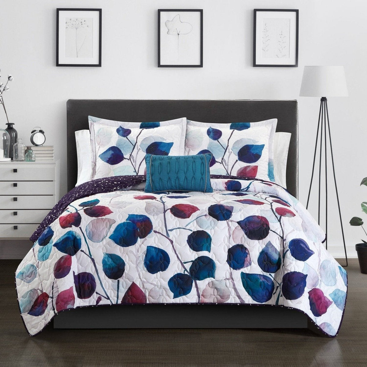 Chic Home Alecto 4 Piece Floral Quilt Set Twin