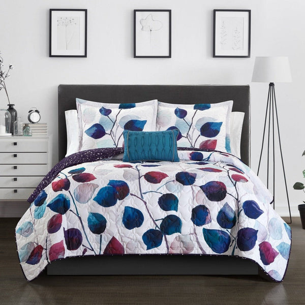 Chic Home Alecto 8 Piece Watercolor Quilt Set Twin