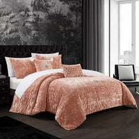 Chic Home Alianna 5 Piece Velvet Comforter Set 