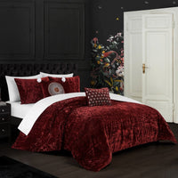Chic Home Alianna 9 Piece Velvet Comforter Set 