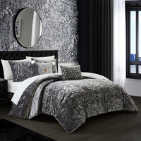 Chic Home Alianna 9 Piece Velvet Comforter Set 