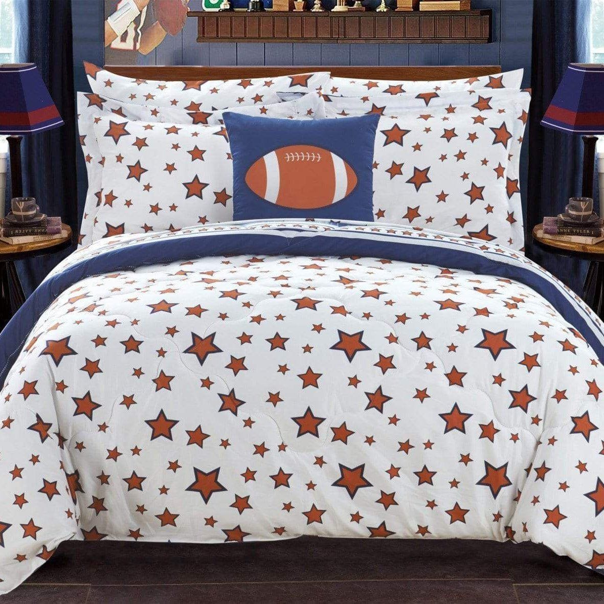 Chic Home All Star 8 Piece Reversible Comforter Set 