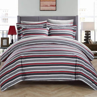 Chic Home Alyssa 3 Piece Reversible Duvet Cover Set 