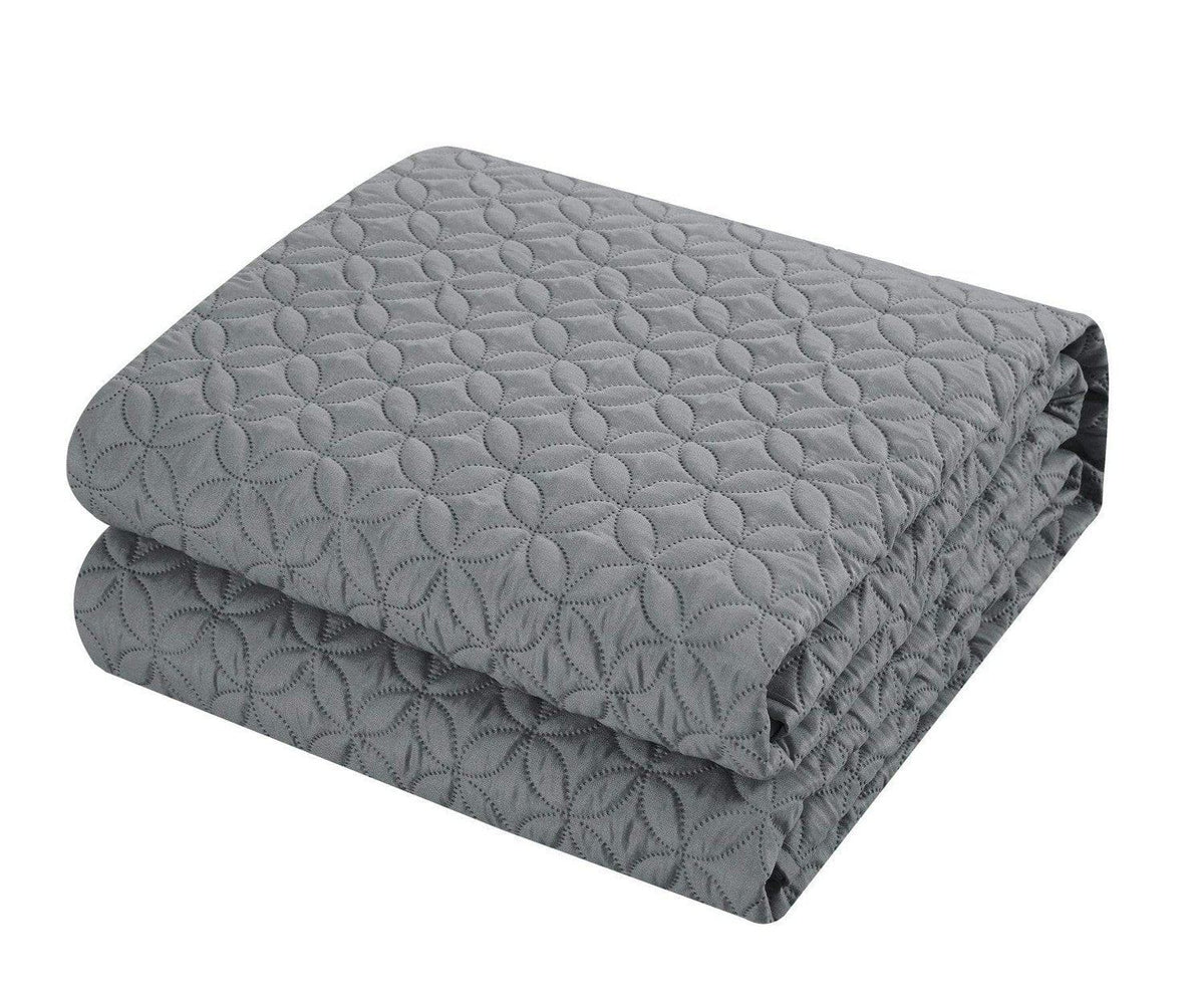 Chic Home Amandla 3 Piece Geometric Quilt Set 