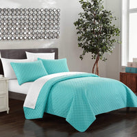 Chic Home Amandla 7 Piece Geometric Quilt Set 