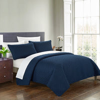 Chic Home Amandla 7 Piece Geometric Quilt Set 