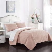 Chic Home Amandla 7 Piece Geometric Quilt Set 