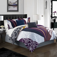 Chic Home Anaea 9 Piece Abstract Comforter Set 