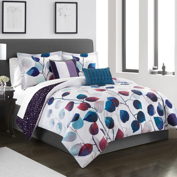 Chic Home Anais 5 Piece Floral Comforter Set 