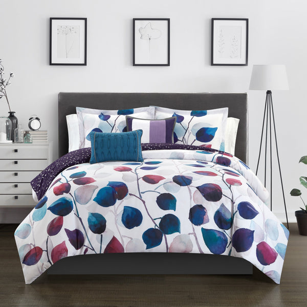 Chic Home Anais 5 Piece Floral Comforter Set Twin