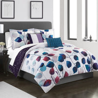 Chic Home Anais 9 Piece Floral Comforter Set 