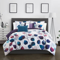 Chic Home Anais 9 Piece Floral Comforter Set Twin