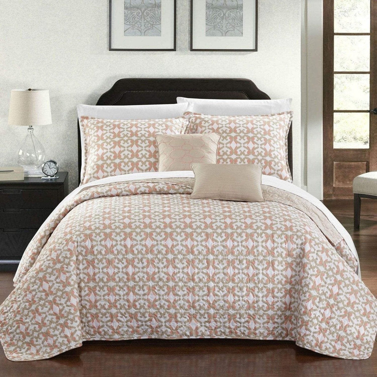 Chic Home Anat 9 Piece Reversible Quilt Set 