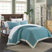 Chic Home Angelina 3 Piece Patchwork Duvet Cover Set 