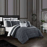 Chic Home Arlow 12 Piece Jacquard Comforter Set 