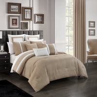 Chic Home Arlow 8 Piece Jacquard Comforter Set 
