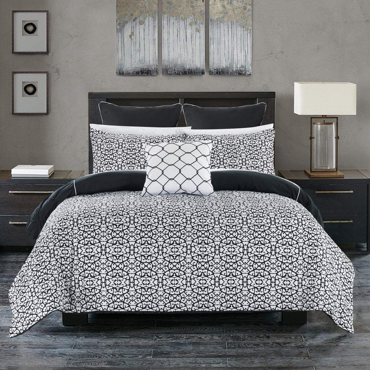 Chic Home Assen 10 Piece Reversible Comforter Set 