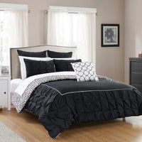 Chic Home Assen 10 Piece Reversible Comforter Set Black