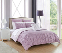 Chic Home Assen 10 Piece Reversible Comforter Set Lavender