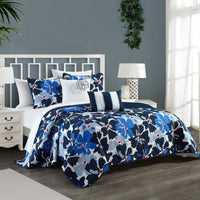 Chic Home Aster 5 Piece Floral Quilt Set 