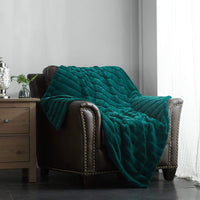 Chic Home Atara Ultra Plush Quilted Throw Blanket Green