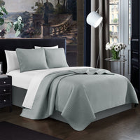 Chic Home Atasha 7 Piece Box Stitched Quilt Set 