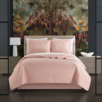 Chic Home Atasha 7 Piece Box Stitched Quilt Set Blush
